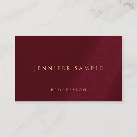 Carte De Visite Faux Gold Texte Luxe Linge Premium (Devant)