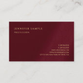 Carte De Visite Faux Gold Texte Luxe Linge Premium (Dos)