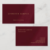 Carte De Visite Faux Gold Texte Luxe Linge Premium (Devant / Derrière)
