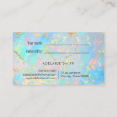 Carte De Visite FAUX holographique opal texture de pierre aiguilla (Dos)