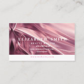 Carte de visite Faux Holographique rose néon (Dos)