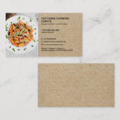 Carte De Visite Faux Kraft Cuisine traditionnelle sur mesure Resta (Devant / Derrière)