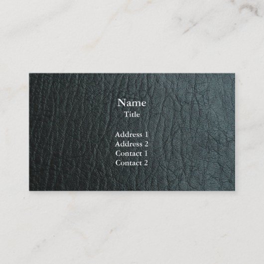 Carte De Visite Faux Leather (Devant)