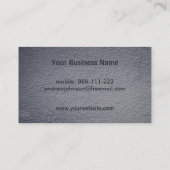 Carte De Visite Faux Letterpress Dumbbell Weights Formateurs de fi (Dos)