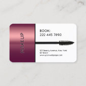Carte De Visite Faux mascara brush makeup Business Card (Dos)