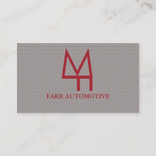 Carte De Visite Faux Metal (Dos)