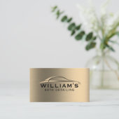 Carte De Visite Faux métallique automobile  (Debout devant)