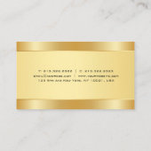 Carte De Visite Faux Or tendance Moderne Simple Modèle Élégant (Dos)