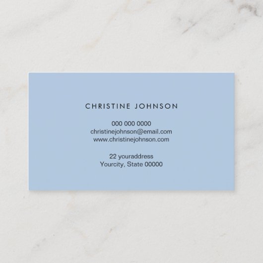 Carte De Visite faux papillon (Dos)