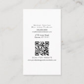 Carte De Visite Faux Producteur de musique holographique Bagues d' (Dos)