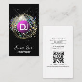 Carte De Visite Faux Producteur de musique holographique Bagues d' (Devant / Derrière)