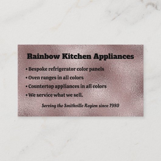 Carte De Visite Faux rose foncé (Devant)