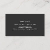 Carte De Visite FAUX Rose Gold Subtle Parties scintillant Salon de (Dos)