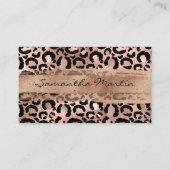 Carte De Visite Faux Rose Parties scintillant d'huile d'or Brosse  (Devant)