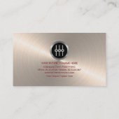 Carte De Visite Faux Silver Audio Display Emboss Lettres DJ (Dos)