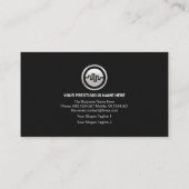 Carte De Visite Faux Silver Stock Exchange Graph Futures Trading (Dos)
