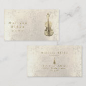 Carte De Visite faux strass violoniste (Devant / Derrière)