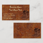 Carte De Visite Faux Tooled Leather Wrangler style IX (Devant / Derrière)