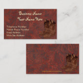 Carte De Visite Faux Tooled Leather Wrangler style VII (Devant / Derrière)