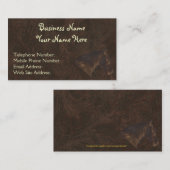 Carte De Visite Faux Tooled Leather Wrangler style XII (Devant / Derrière)