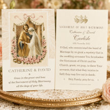 Faveur de mariage traditionnelle catholique Joseph