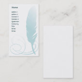 Carte De Visite Feather - Business (Devant / Derrière)