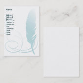 Carte De Visite Feather - Chubby (Devant / Derrière)