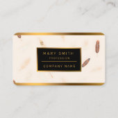 Carte De Visite Feathers Luxury Popular Boho Collection (Devant)