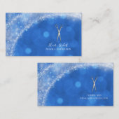 Carte De Visite Fée aux Ciseaux d'Argent Conte de Fées Cheveux Ble (Devant / Derrière)