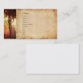 Carte De Visite Fée d'arbre (Devant / Derrière)