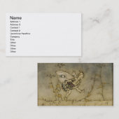 Carte De Visite Fée d'Arthur Rackham |, illustration 'd'un Midsu (Devant / Derrière)