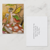 Carte De Visite Fée de feuille (Devant / Derrière)