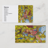 Carte De Visite Fée de floraison de l'arbre du printemps (Devant / Derrière)