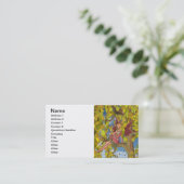 Carte De Visite Fée de floraison de l'arbre du printemps (Debout devant)