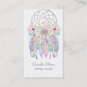 Carte De Visite Fée de la tribu Boho Dream Catcher Flèches Plumes (Devant)