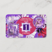 Carte De Visite Fée de soleil pourpre (Devant)