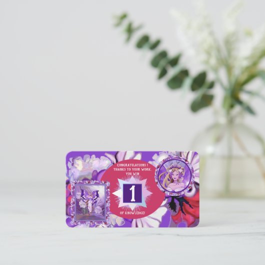 Carte De Visite Fée de soleil pourpre (Debout devant)