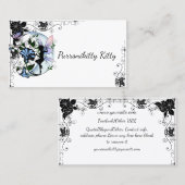 Carte De Visite Fée d'ombre de gloire de matin et chat cosmique (Devant / Derrière)