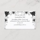 Carte De Visite Fée d'ombre de gloire de matin et chat cosmique (Dos)