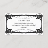 Carte De Visite Fée d'ombre de magnolia (Dos)