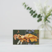 Carte De Visite Fée d'or sur l'eau (Debout devant)