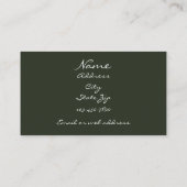 Carte De Visite Fée d'or sur l'eau (Dos)