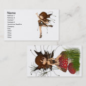 Carte De Visite Fée mignonne d'automne de Toon (Devant / Derrière)