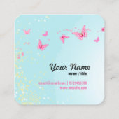 carte de visite - fée, papillon, fantastique (Dos)