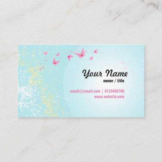 Carte de visite - Fée, Papillon, Surnaturel (Dos)