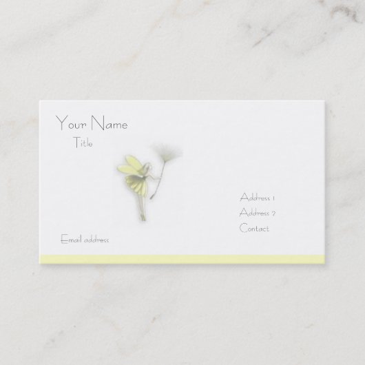 carte de visite féerique (Devant)