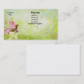 carte de visite féerique de jardin (Devant / Derrière)