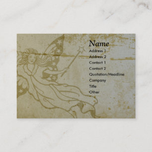 Carte de visite féerique grunge - potelé