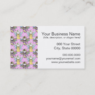 Carte De Visite Fées mignonnes et étoiles et lunes Motif