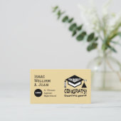 Carte De Visite Félicitations, diplômé 2024 ! (Debout devant)